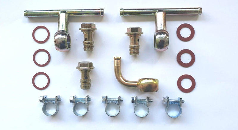 Kit Raccordo Carburante Triplo per Tre Carburatori DCOE / DCO/SP