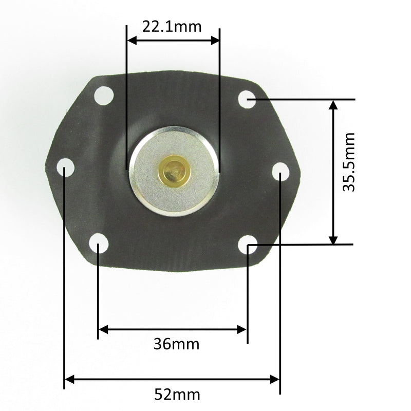 Membrana Pompa di Ripresa per Carburatore Solex 40 ADDHE