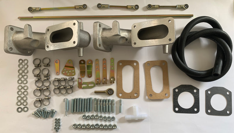 Kit collettori aspirazione per applicare n. 2  32/36 DGV / DGEV Datsun / Nissan 240/260Z