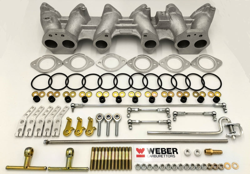 Kit alimentazione  Weber con collettore 45 mm  per Datsun 240Z, 260Z, 280Z