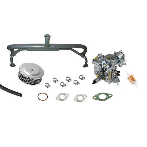 Kit Alimentazione con Solex/Brosol 30/31 PICT e Collettore di Aspirazione Singolo per Volkswagen Beetle, Karmann-Ghia e Combi