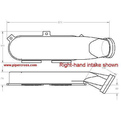 Pipercross PX600 Airbox con Tubo di Aspirazione