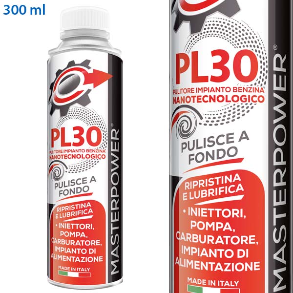 PL30 Pulitore Impianto e Iniettori Benzina Nanotecnologico – 300ml