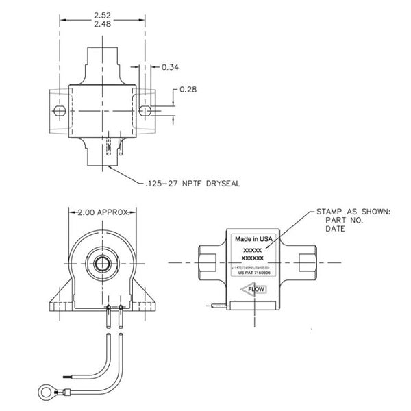 Pompa Universale FACET Posi-Flo 12V – 0,35/0,48 BAR, Portata 120 L/H (Cod. SI0711/7)