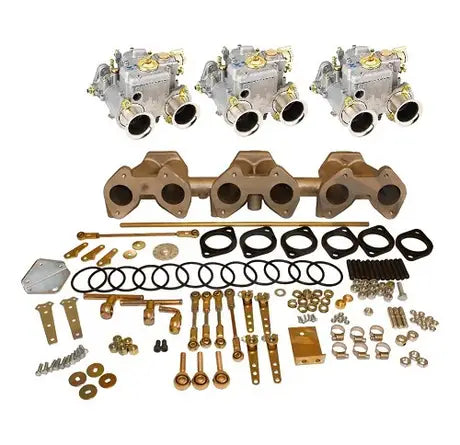 Kit Alimentazione Weber 40 DCOE (x3) per Triumph TR6 125 CV (1974-1976)